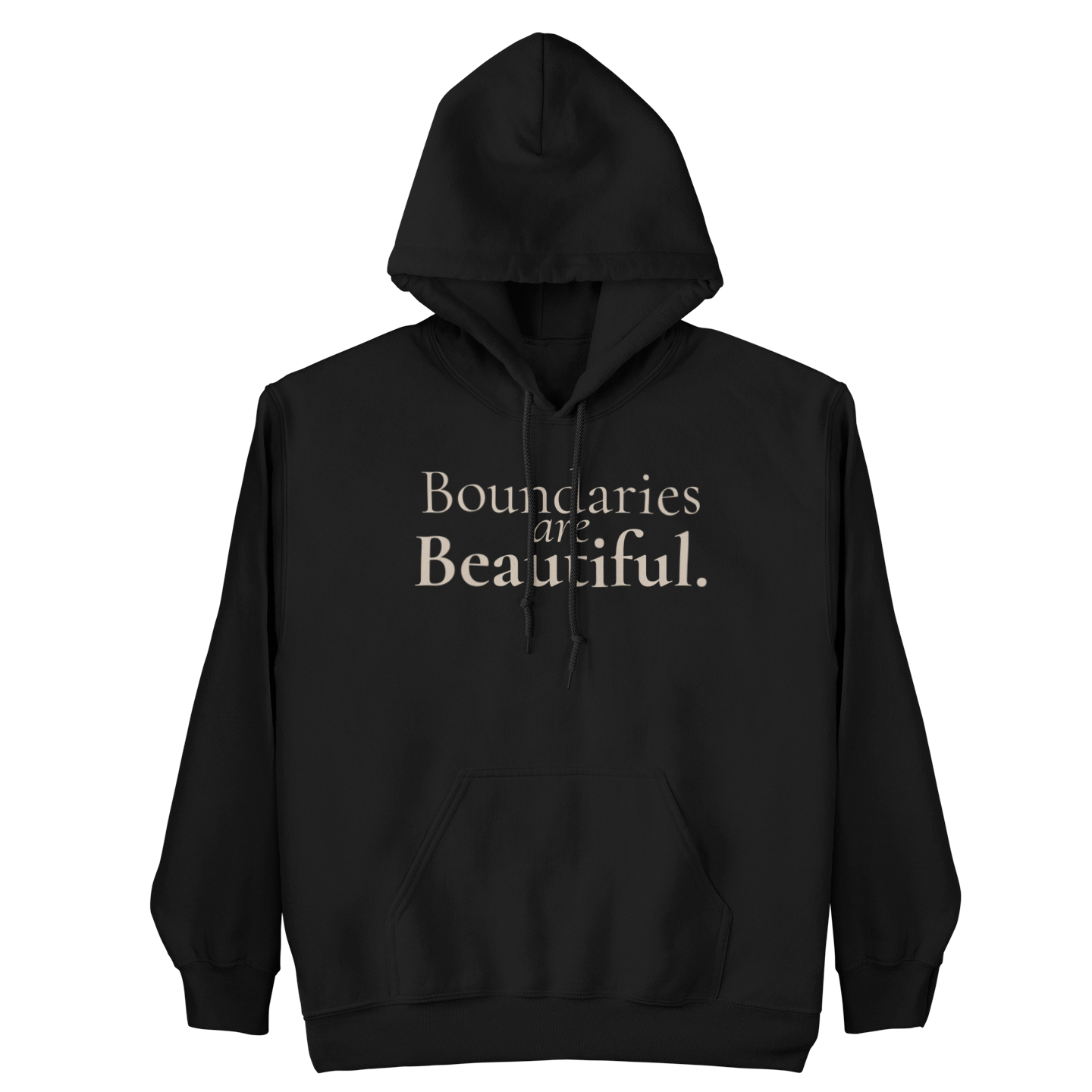 Boundaries Are Beautiful Statement Hoodie