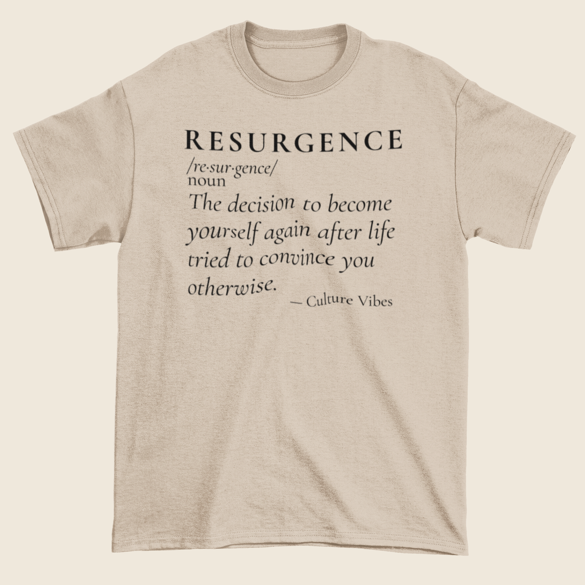 RESURGENCE Definition Statement Tee