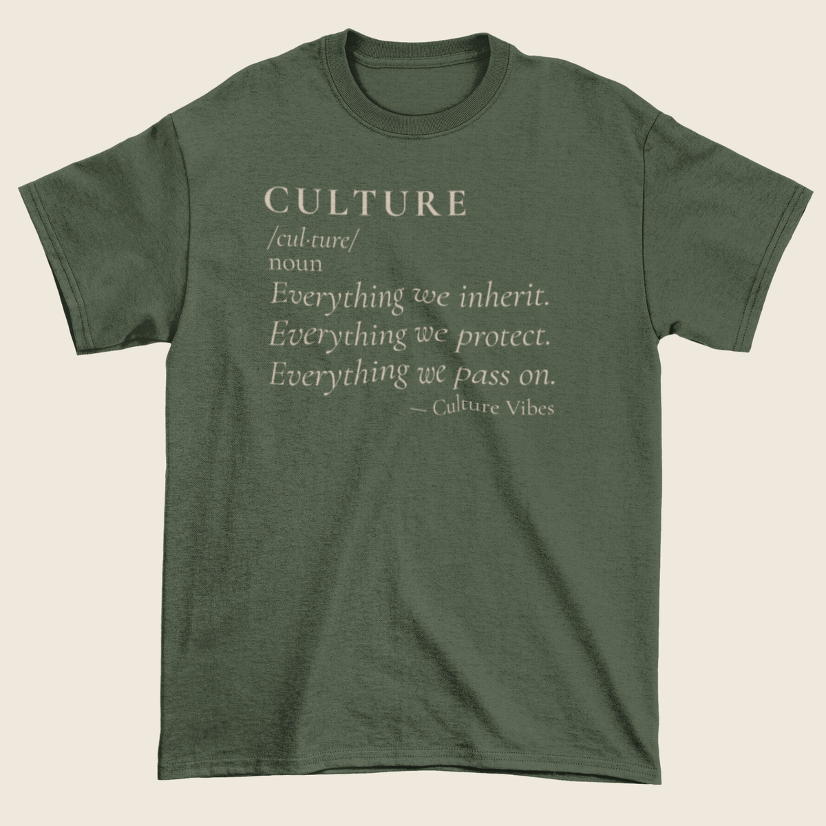 CULTURE Definition Statement Tee