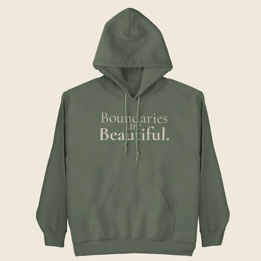 Boundaries Are Beautiful Statement Hoodie