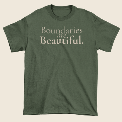 Boundaries Are Beautiful Statement Tee
