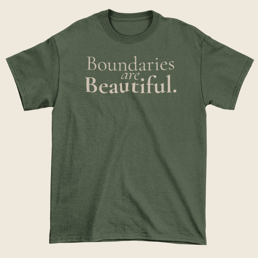 Boundaries Are Beautiful Statement Tee