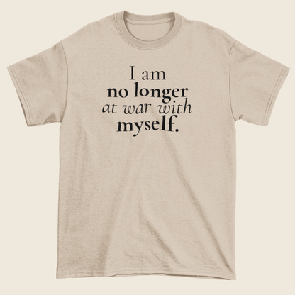 At Peace With Myself Statement Tee