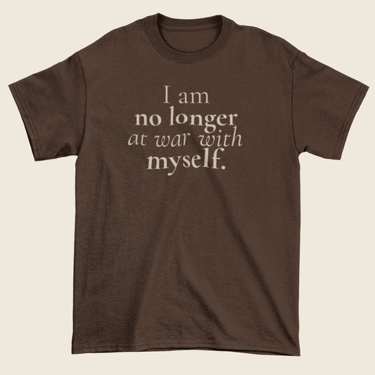 At Peace With Myself Statement Tee