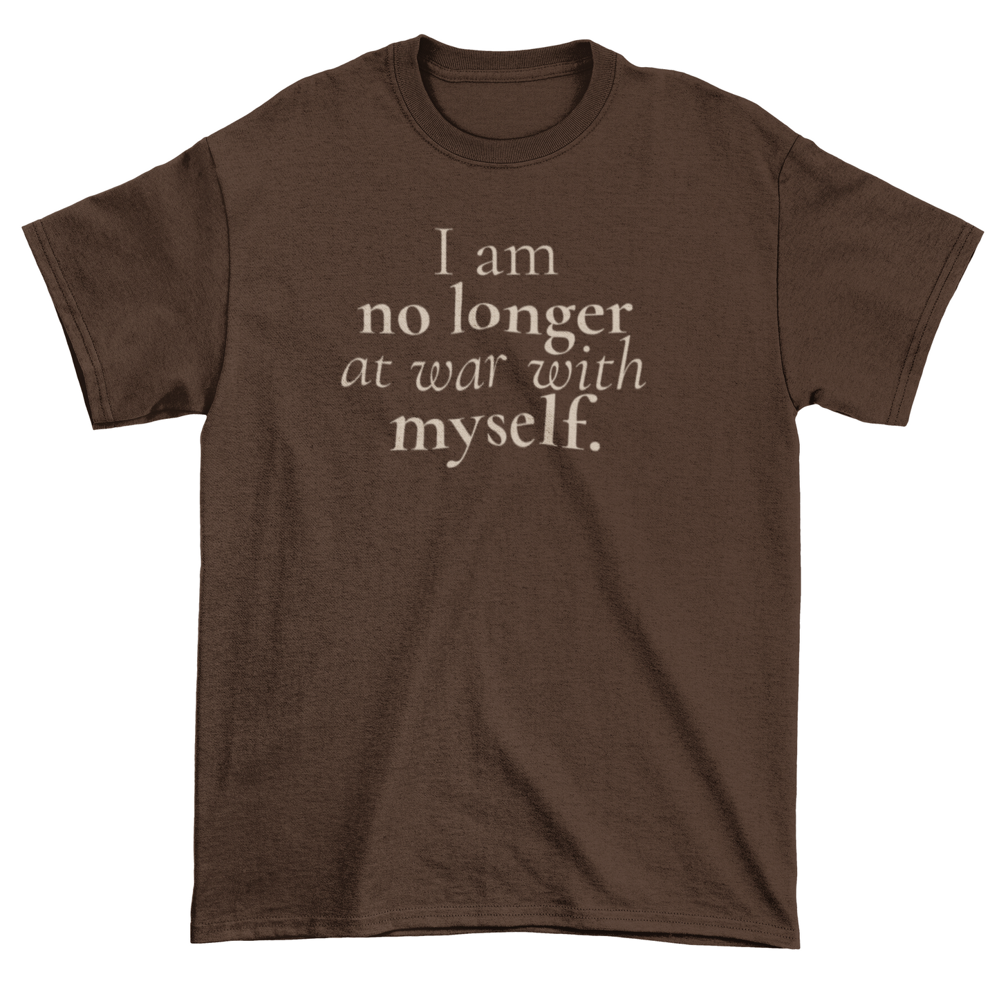 At Peace With Myself Statement Tee