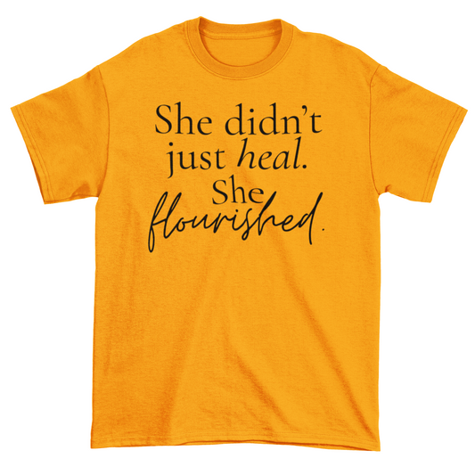 She Flourished Statement Tee